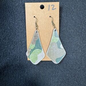 Camouflage Teardrop Earrings
